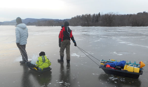 Guided ice fishing trips